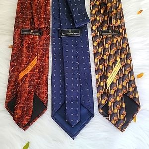 Ermenegildo Zegna Silk Ties untagged & unused, lot of 3.